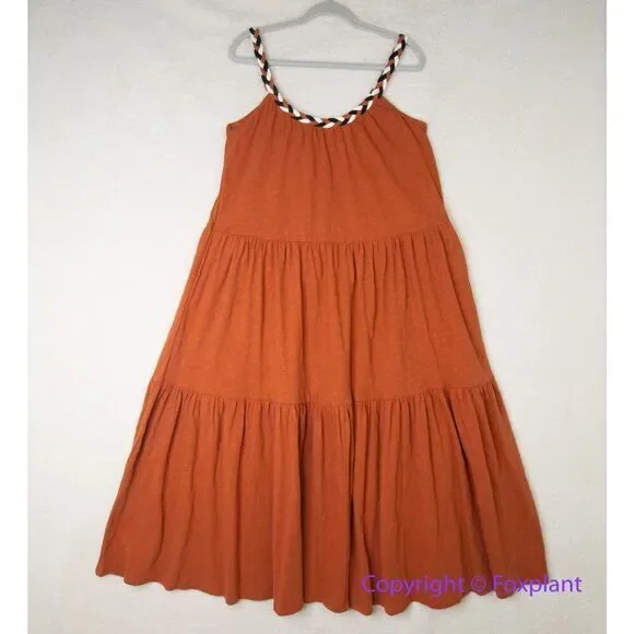 New! Marine‎ Layer Andrea Knit Midi Dress in Baked Clay, size M - Picture 4 of 16